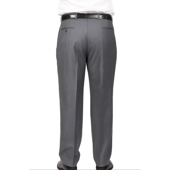 Towncraft Men’s Gray Double Pleated Trousers (Size 36) - Picture 4 of 9
